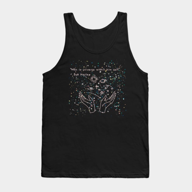 Universe Bob Marley Tank Top by 4leafclover